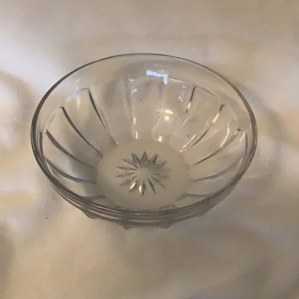 Vintage Heisey 4” Narrow Flute Clear Small Berry/Dessert Bowl